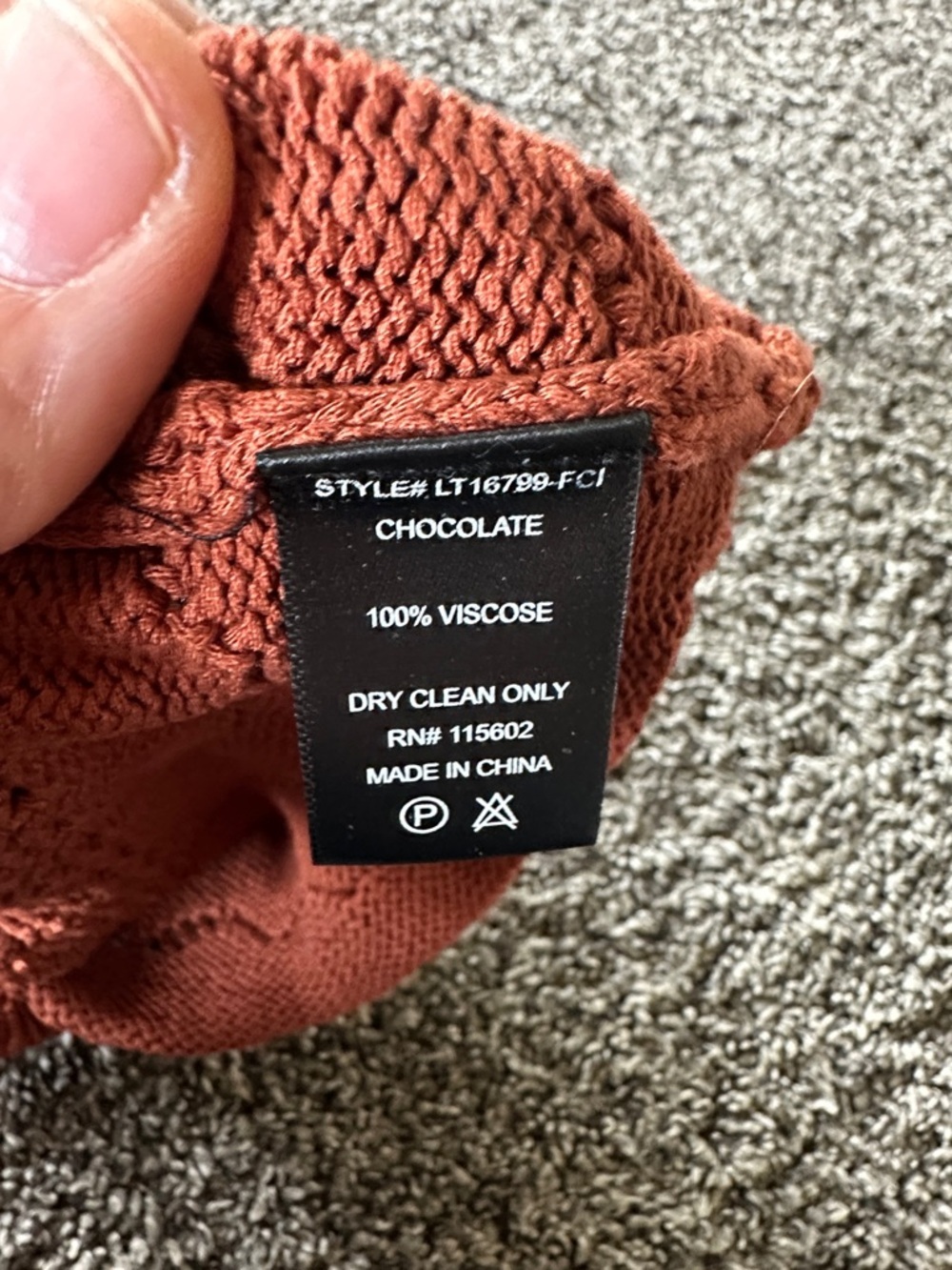 LUSH Small Rust Knit Crochet Bralette Festival Wear - Picture 5 of 5